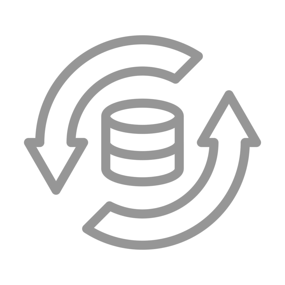Database with circular arrows